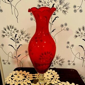 Italian art glass vase